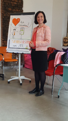 Präsentation einer Teilnehmerin