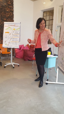 Präsentation einer Teilnehmerin